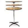 telescopic pedestal table at 3 lengths