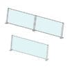 angled glass divider